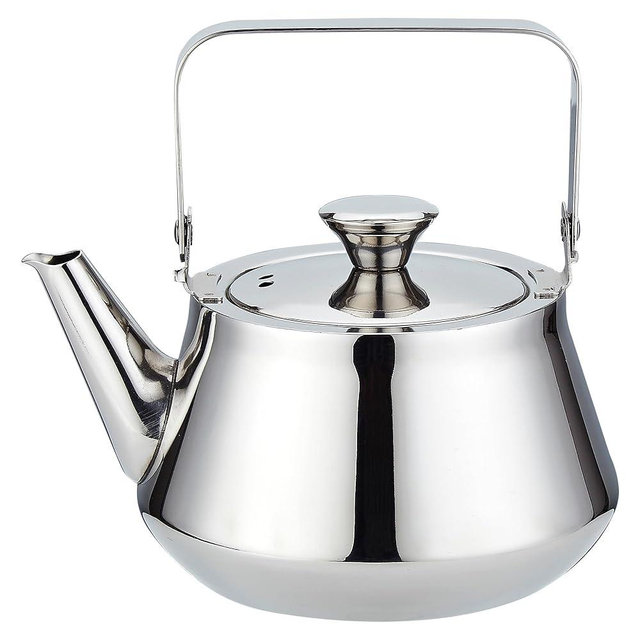 SANQIAHOME 1.3 Quart stainless steel teapot with Infuser A modern, minimalist style