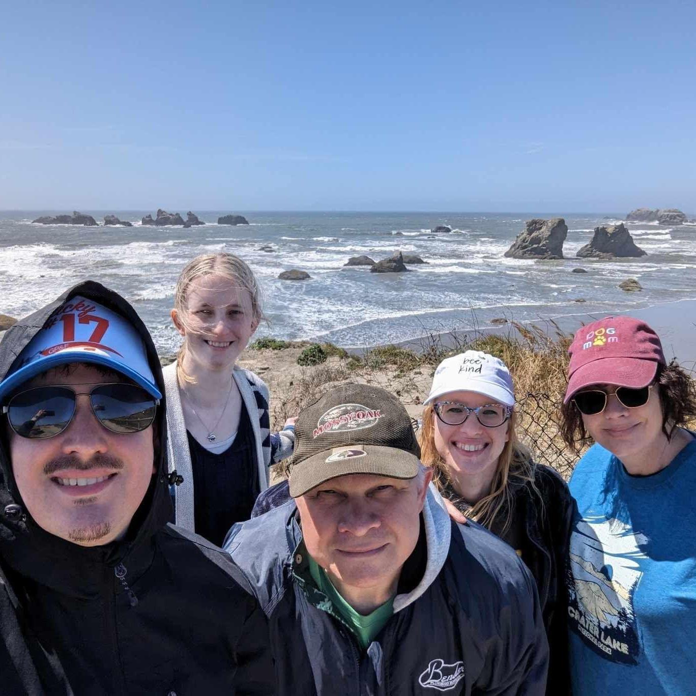 Trip to the coast during Gamble family visit