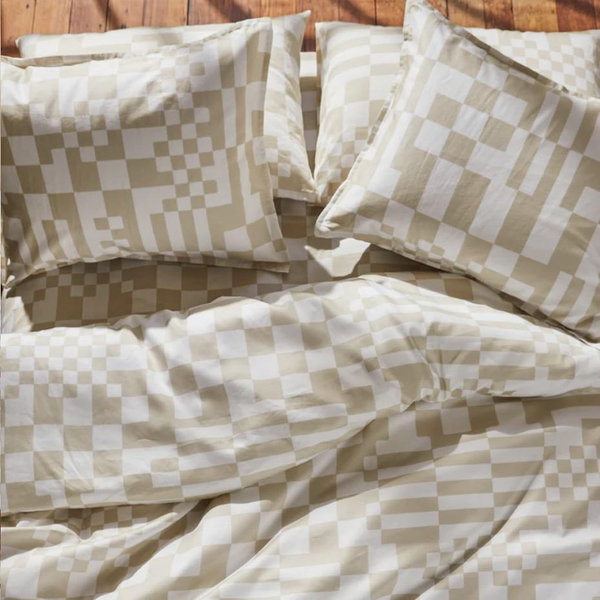 Check Coverlet Set