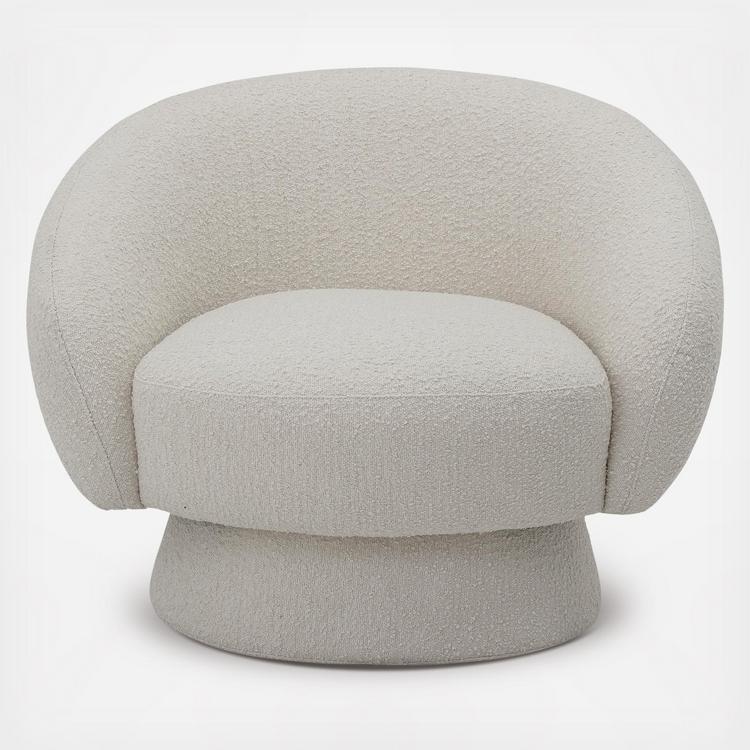 Bloomingville Boucle Upholstered Chair Zola