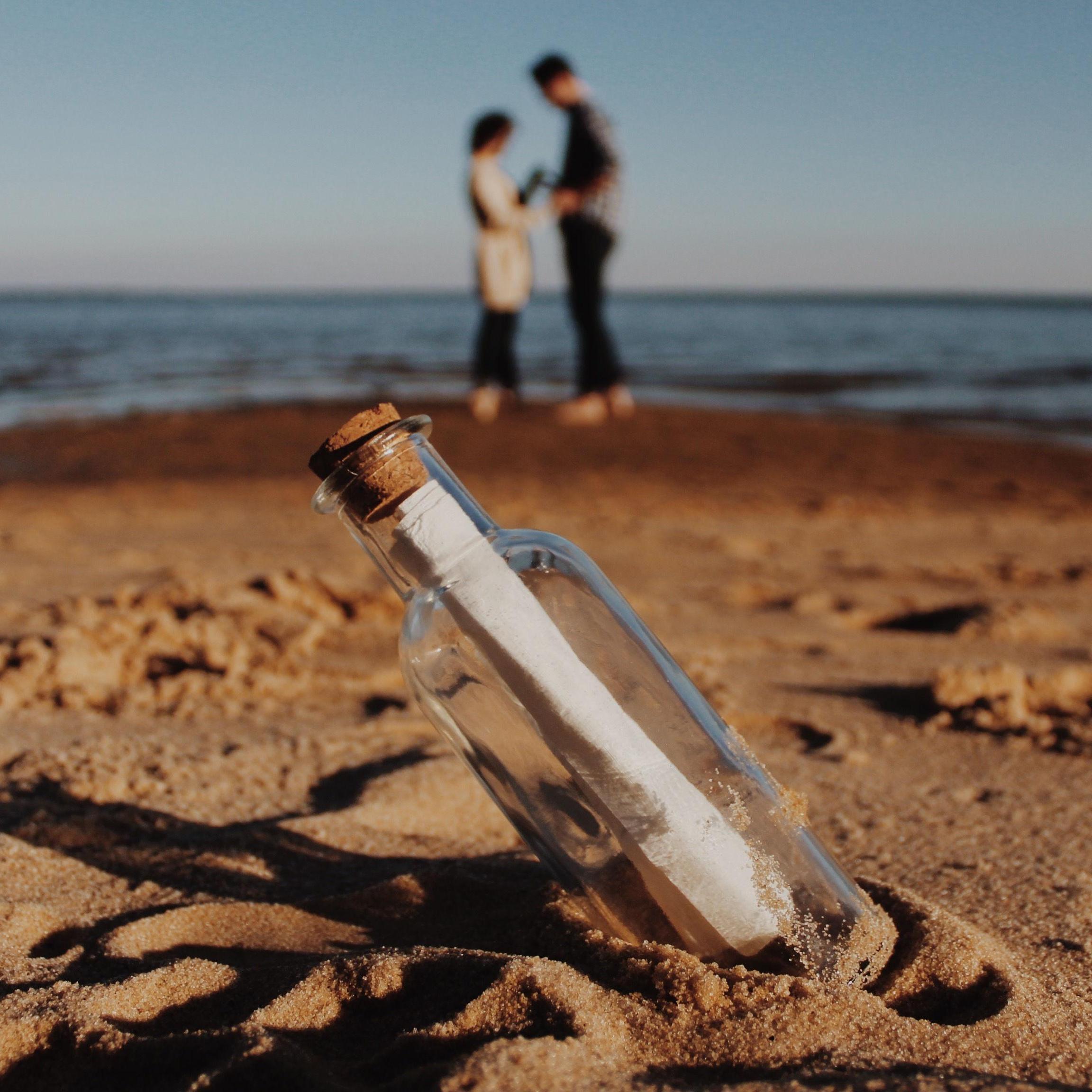 a special message in a bottle