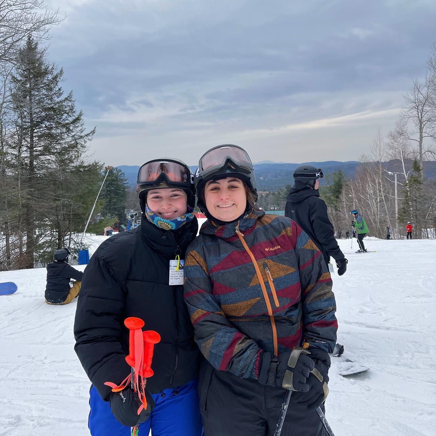 Skiing at Pat's Peak in Henniker, NH.