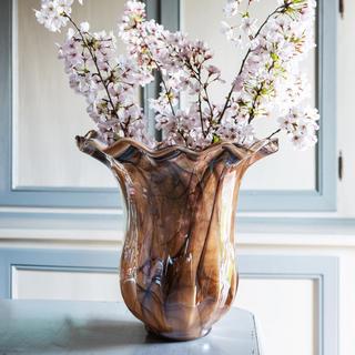 Onda Glass Tulip Vase