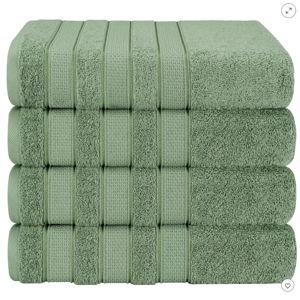 American Soft Linen 4 Piece 100% Cotton 27x54" Salem Bath Towel Set