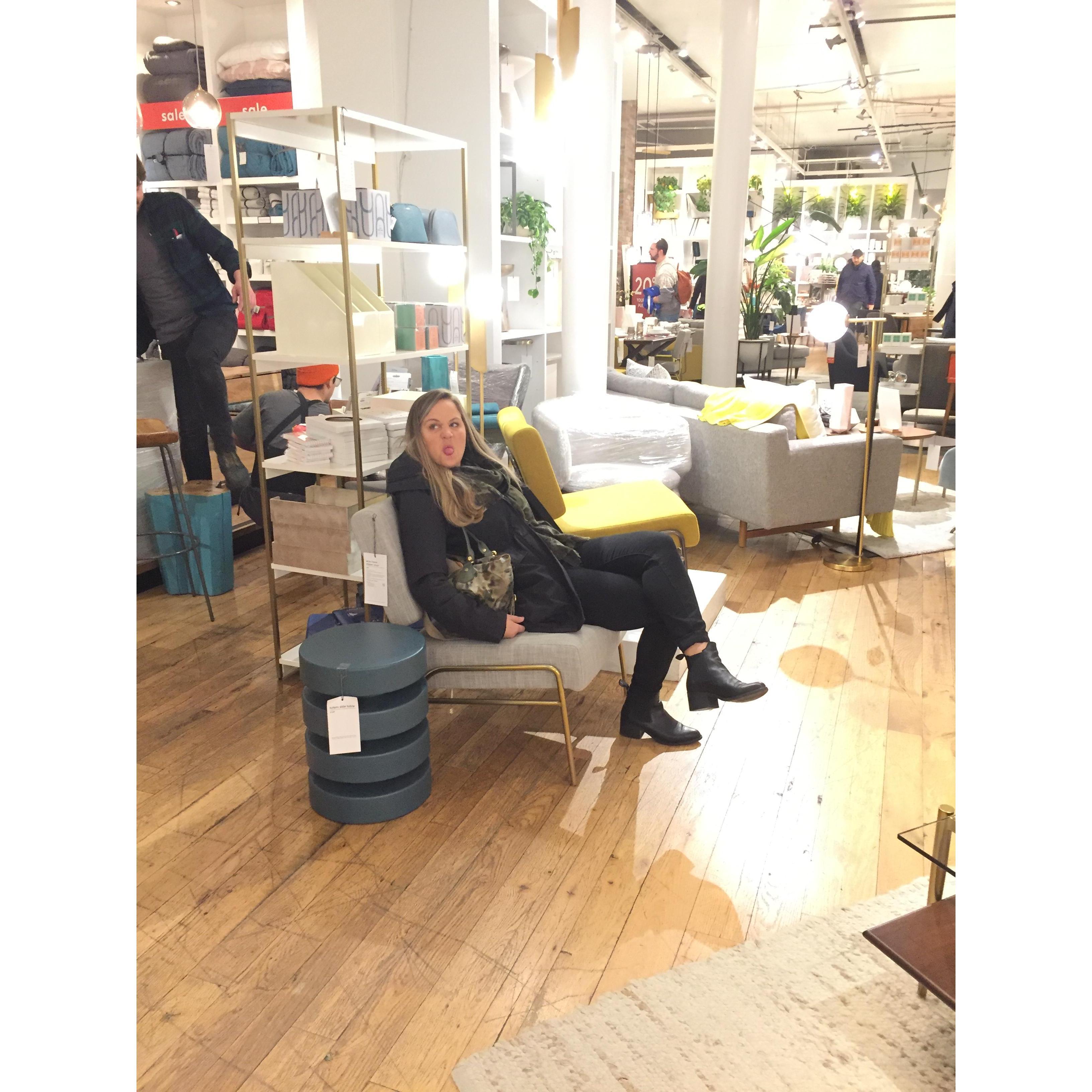 furniture shopping is sooo fun