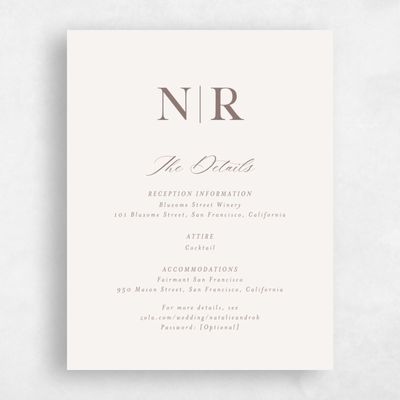 Light Oatmeal, Beige Wedding Enclosure - Holt