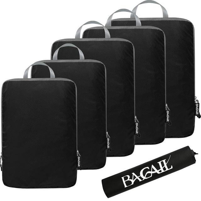 BAGAIL 4 Set/6 Set Ultralight Compression Packing Cubes Packing Organizer for Travel Accessories Luggage Suitcase Backpack
