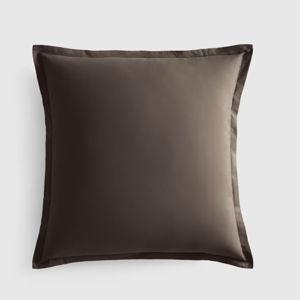 Classic Organic Percale Euro Sham in Espresso