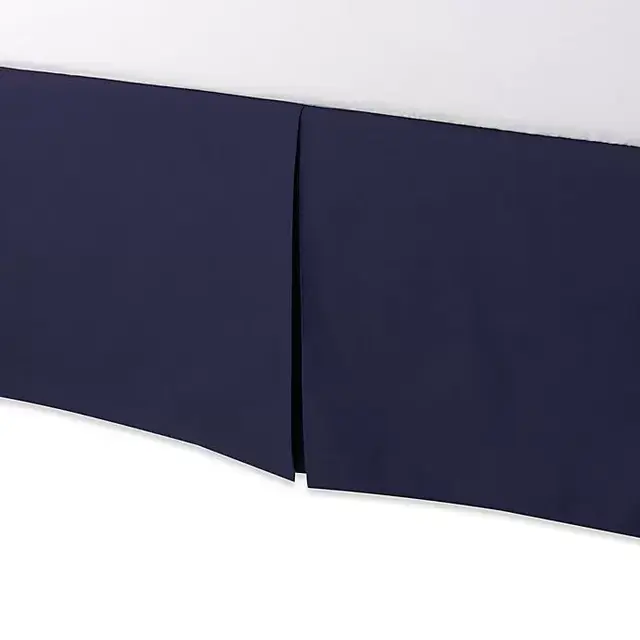 smoothweave™ Tailored 18-Inch King Bed Skirt in Navy