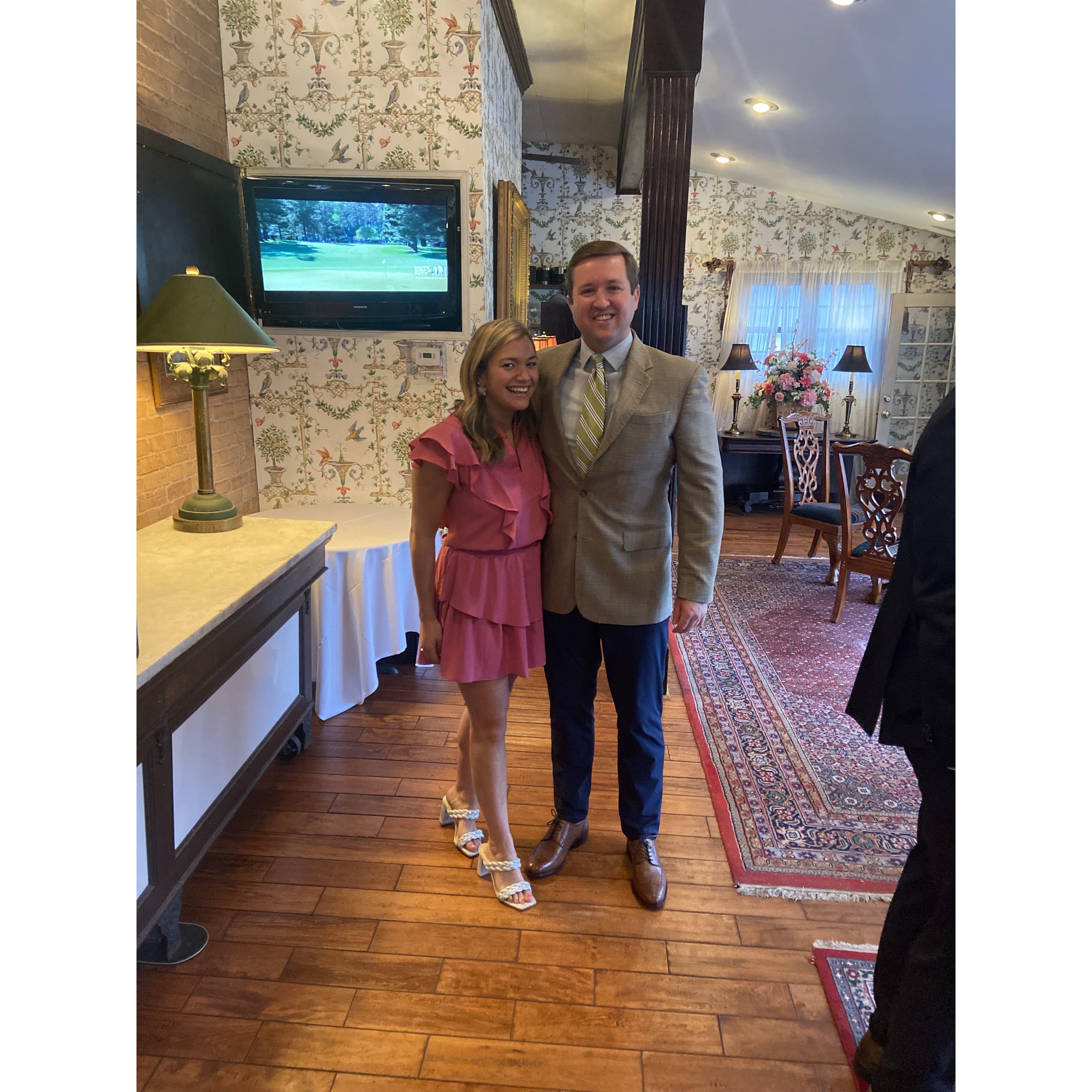 Caroline's rehearsal dinner