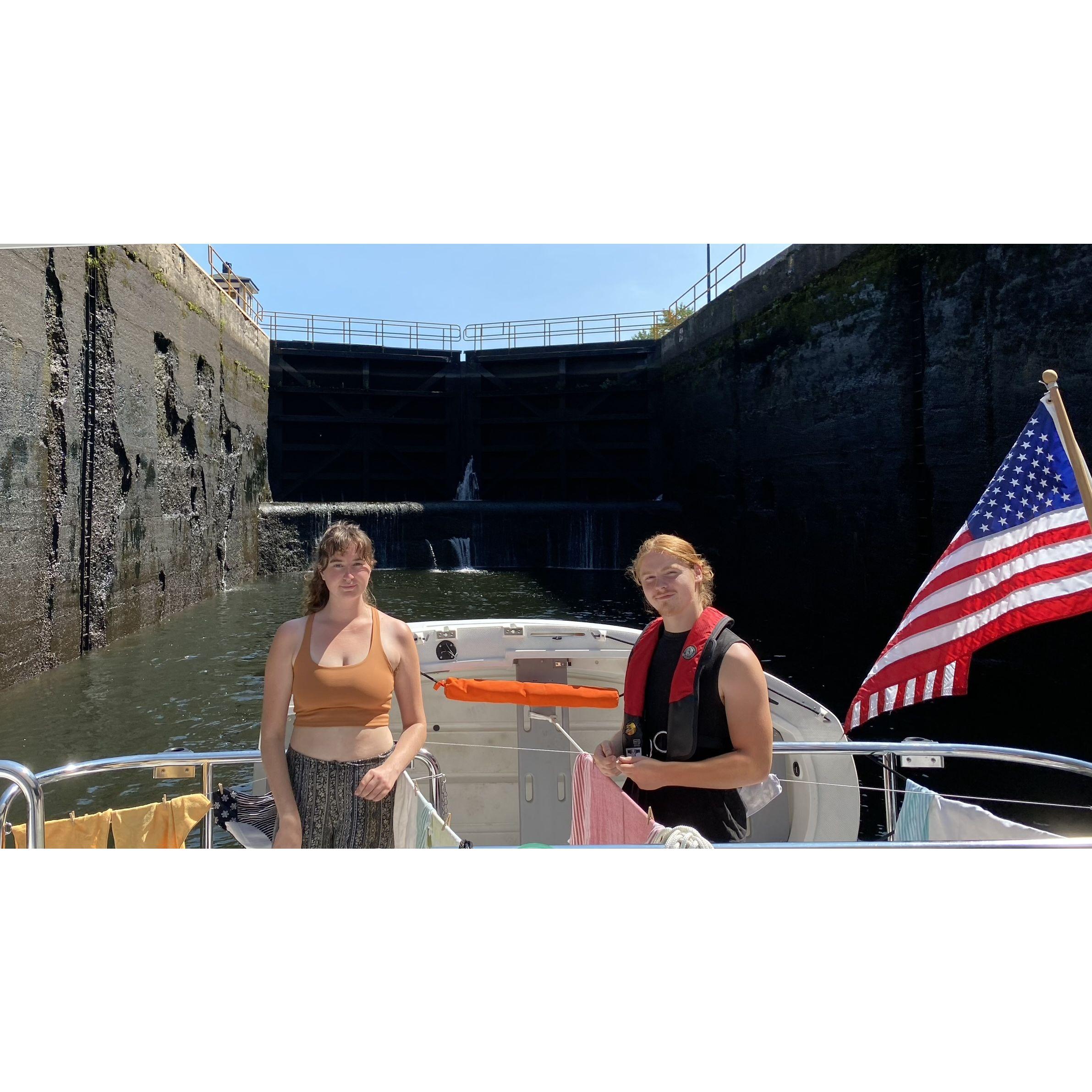 working the up locks
