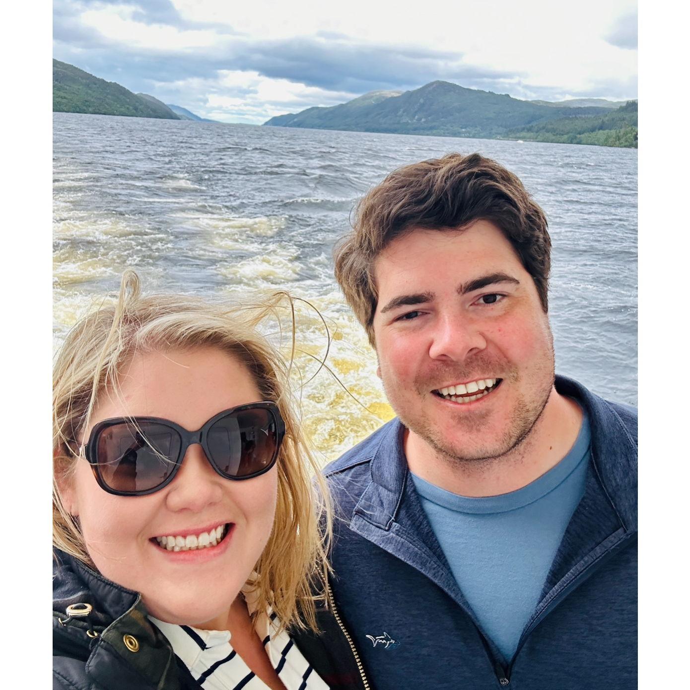 Taking a river cruise on Loch Ness and hunting for Nessie on Satie's Birthday