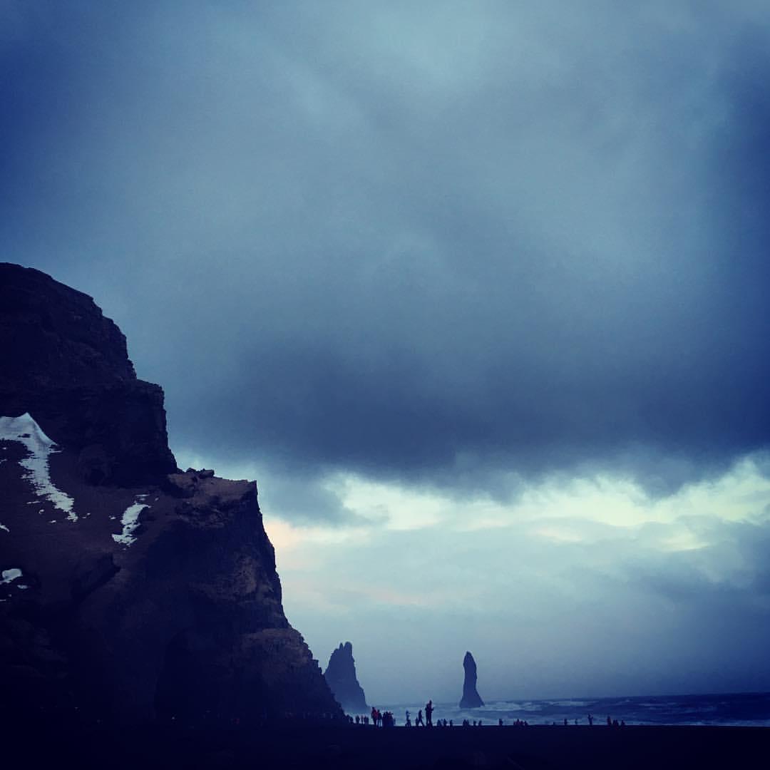 Just before popping the question, on Reynisfjara black sand beach, Iceland.