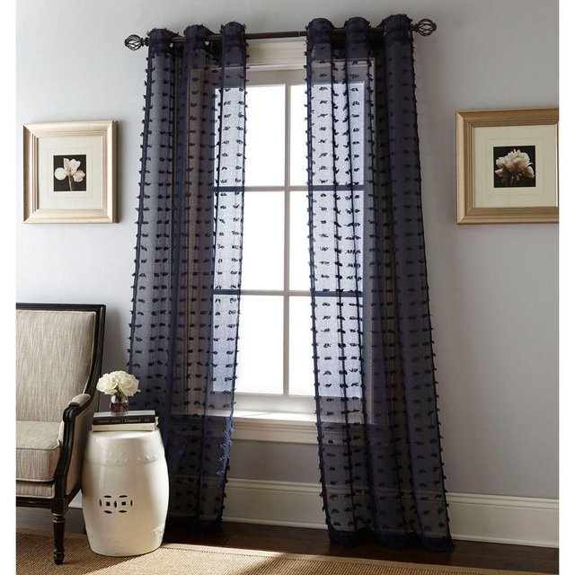 Payton 2-Pack 84-Inch Grommet Window Curtain in Navy