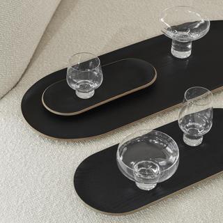 Baki Large Oval Wood Tray