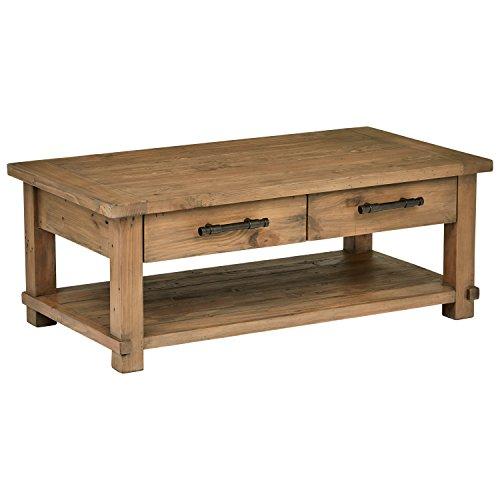 Stone & Beam Ferndale Rustic Coffee Table, 51"W, Sandstone