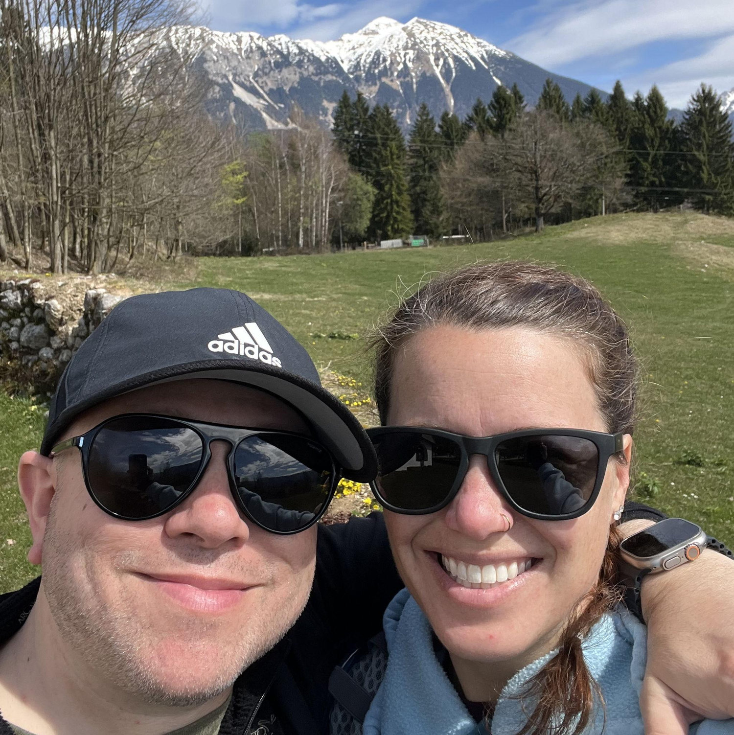 To celebrate being legally married and Brigitte's birthday, they traveled to Bled, Slovenia.