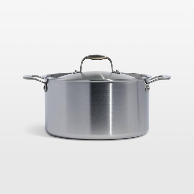 Made In Stainless Clad 8-Qt. Stockpot with Stainless Steel Hardware