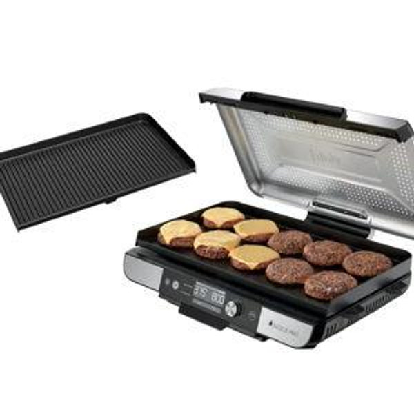 Ninja - Sizzle Pro XL 20-Inch Indoor Griddle & Grill with ProTemp IQ - Silver