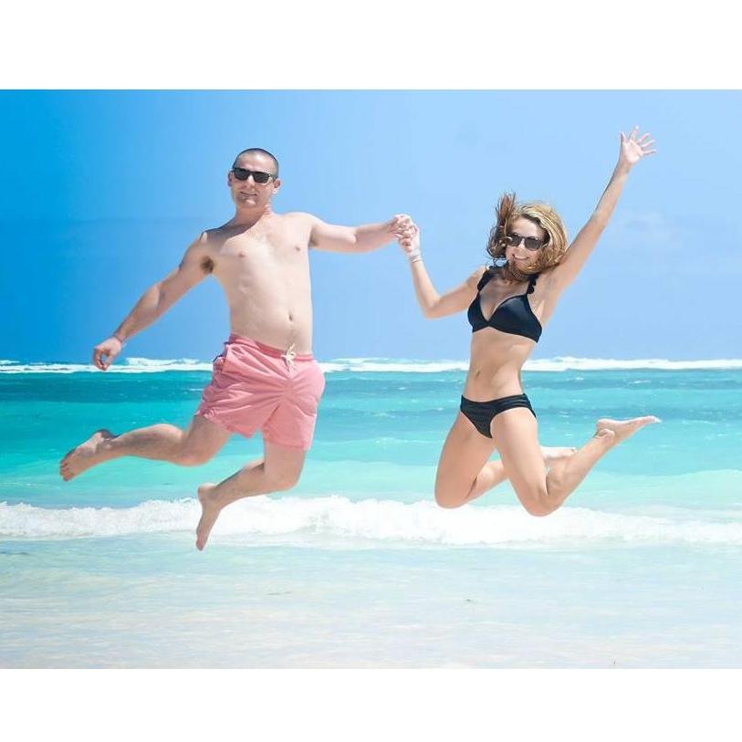 The beach is our happy place! This was taken in Aruba.