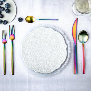 Due Ice Rainbow 5-Piece Flatware Set, Service for 1