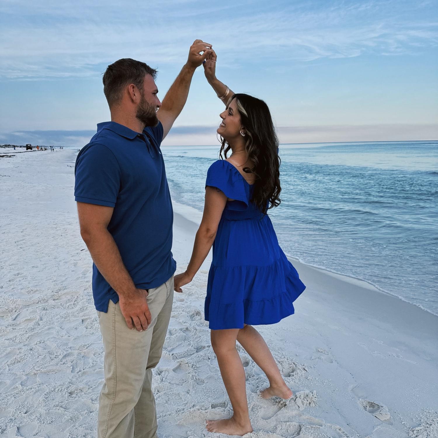 First beach trip ENGAGED💍