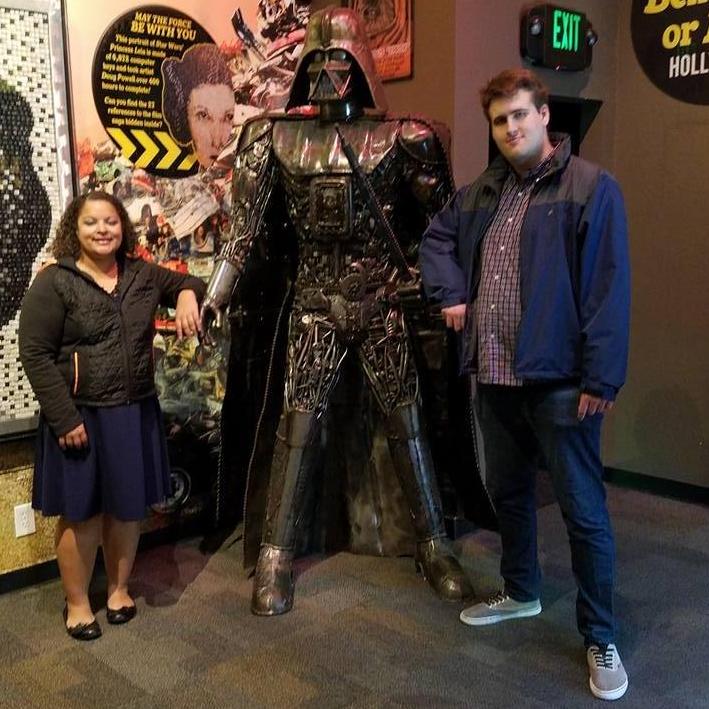At Ripley's Believe it or not! We made a new friend in Darth Vader.