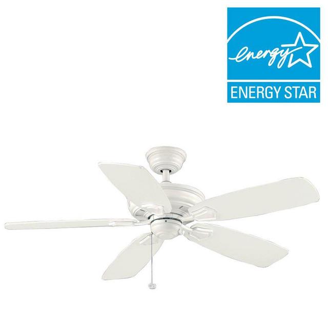 Heirloom 52 in. White Indoor/Outdoor Ceiling Fan