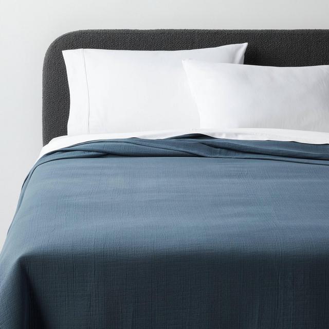King Luxe Matelasse Coverlet Slate Blue - Threshold™