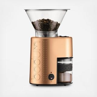 Bistro Metallic Electric Burr Coffee Grinder