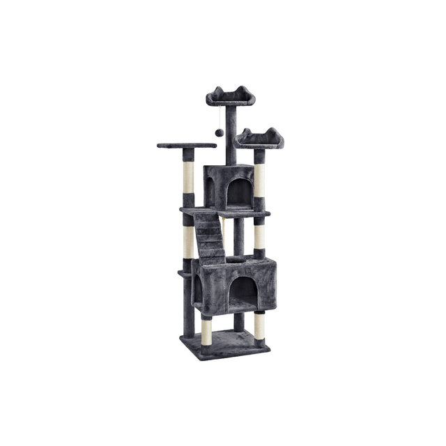Yaheetech 72inch Multi Level Cat Tree Cat Tower, Dark Gray
