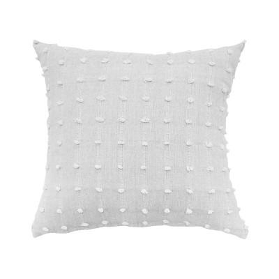 Indochine Tufting Embellishment Throw Pillow White - Beautyrest