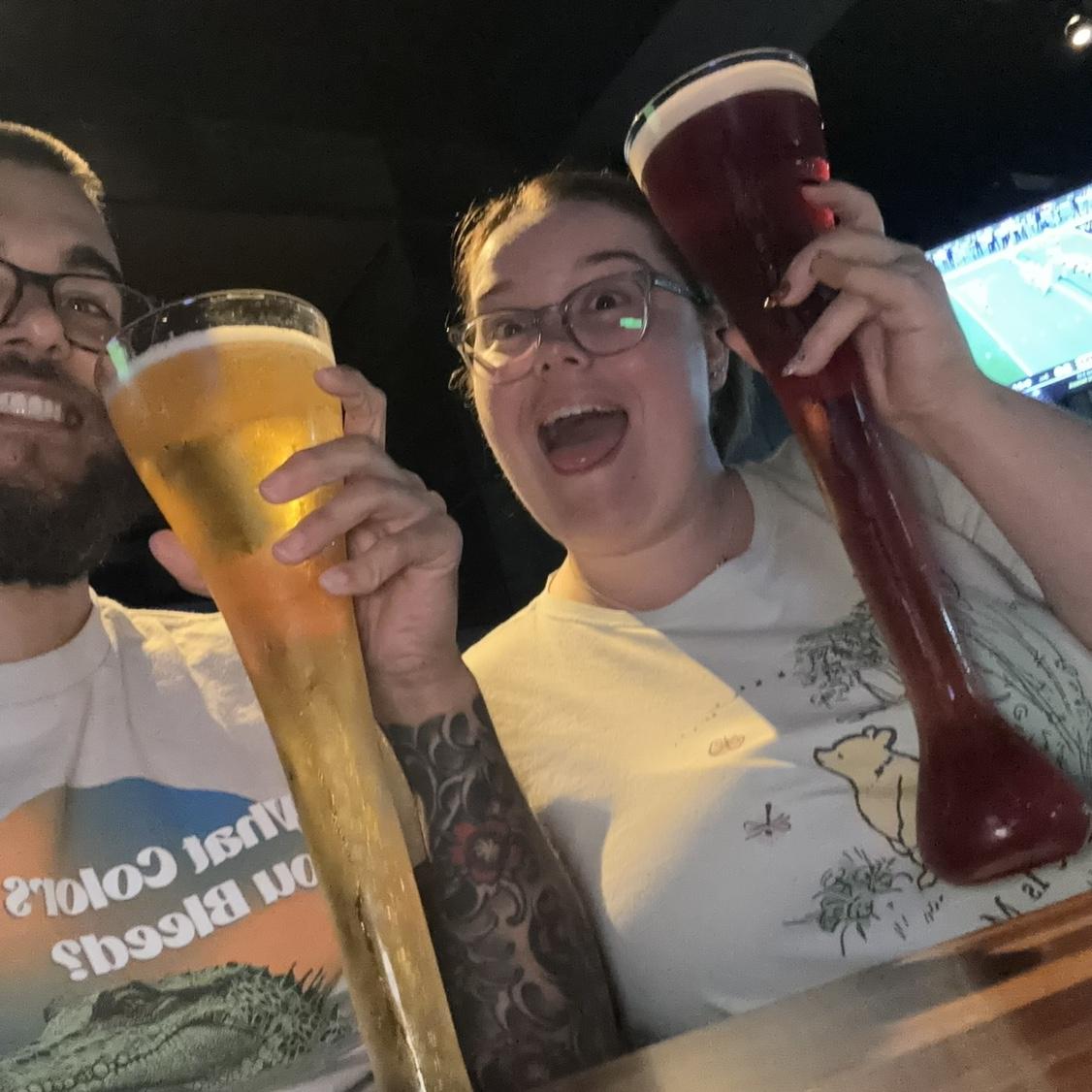 First night in San Antonio calls for Half Yard beers at Yard House