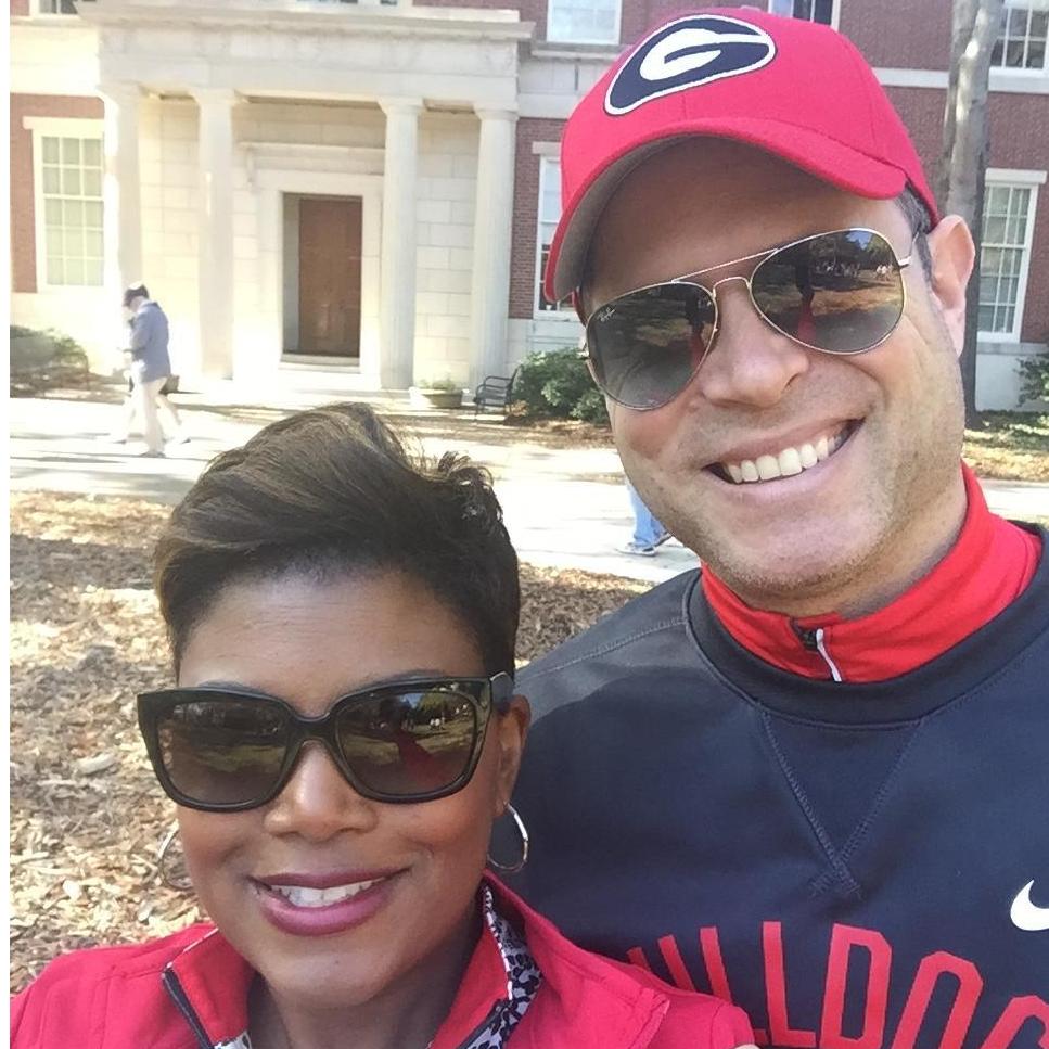 Robert's first college football game. Ever!  No better place to experience football than UGA!