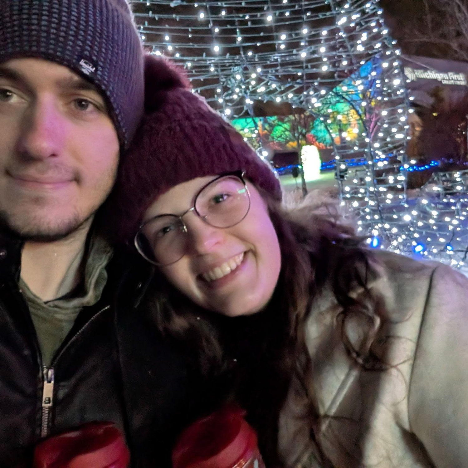 Our second year visiting the Detroit Zoo for the light show.
