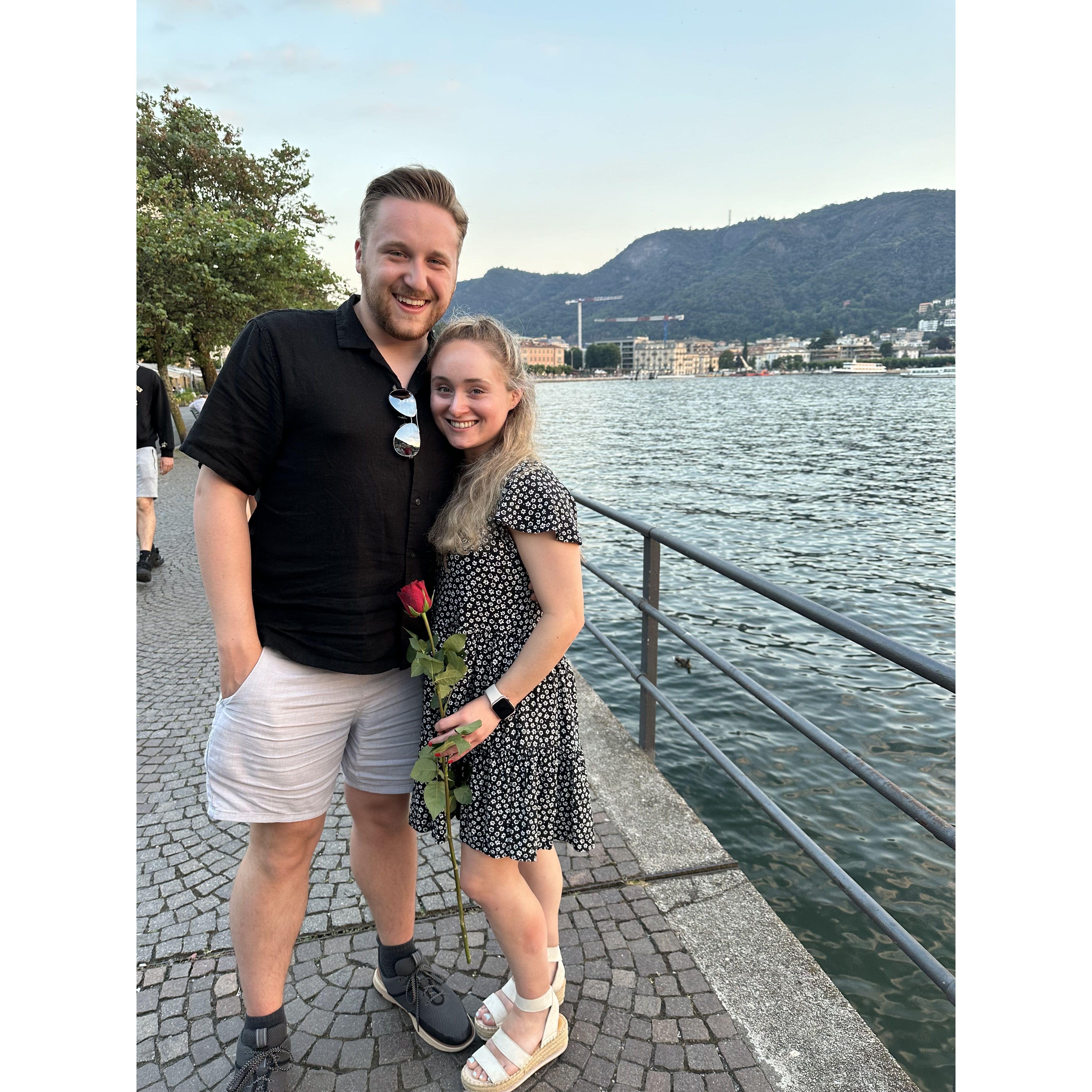 This was taken after dinner in Como, Italy.