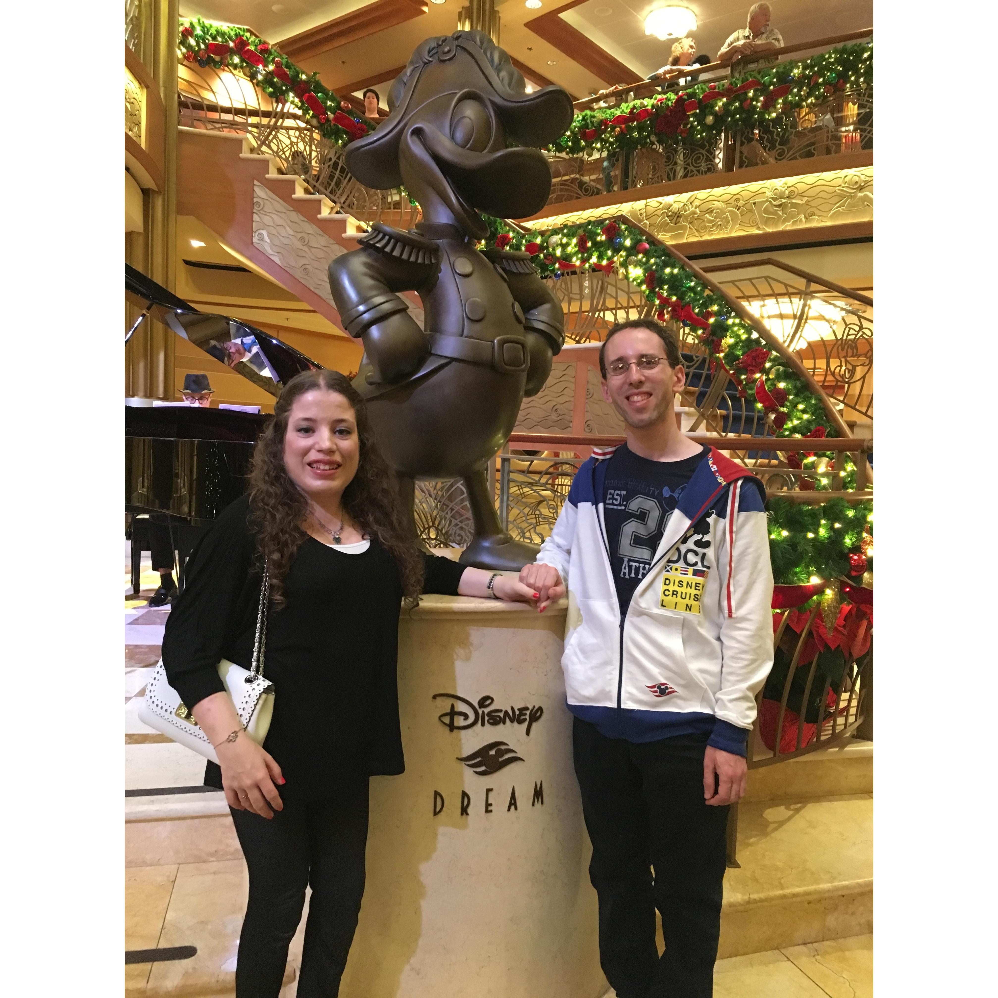 Aboard the Disney Dream.
December 20, 2018