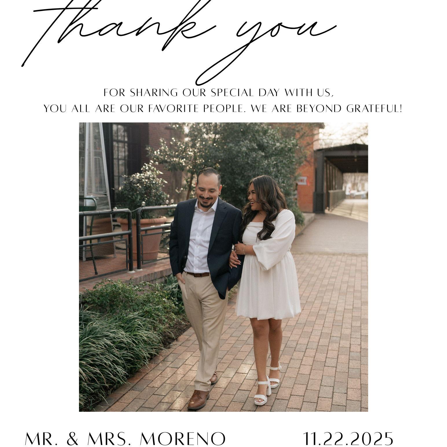THANK YOU from the bottom of our hearts.