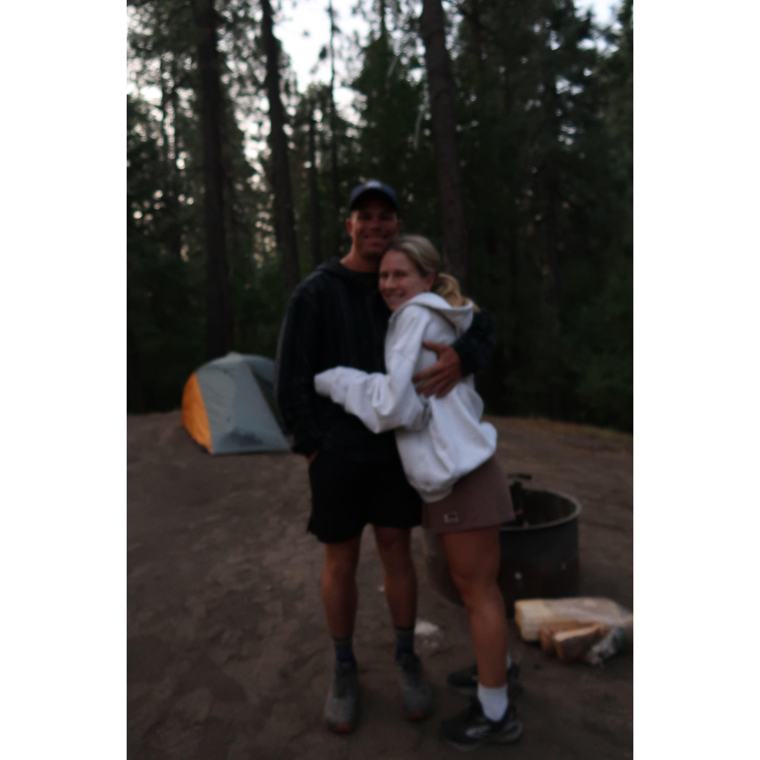 Camping! This is also the trip we found a love for playing cards every night