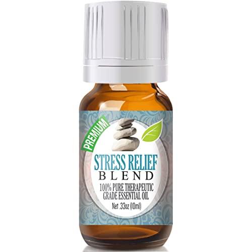 Stress Relief Blend Essential Oil - 100% Pure Therapeutic Grade Stress Relief Blend Oil - 10ml