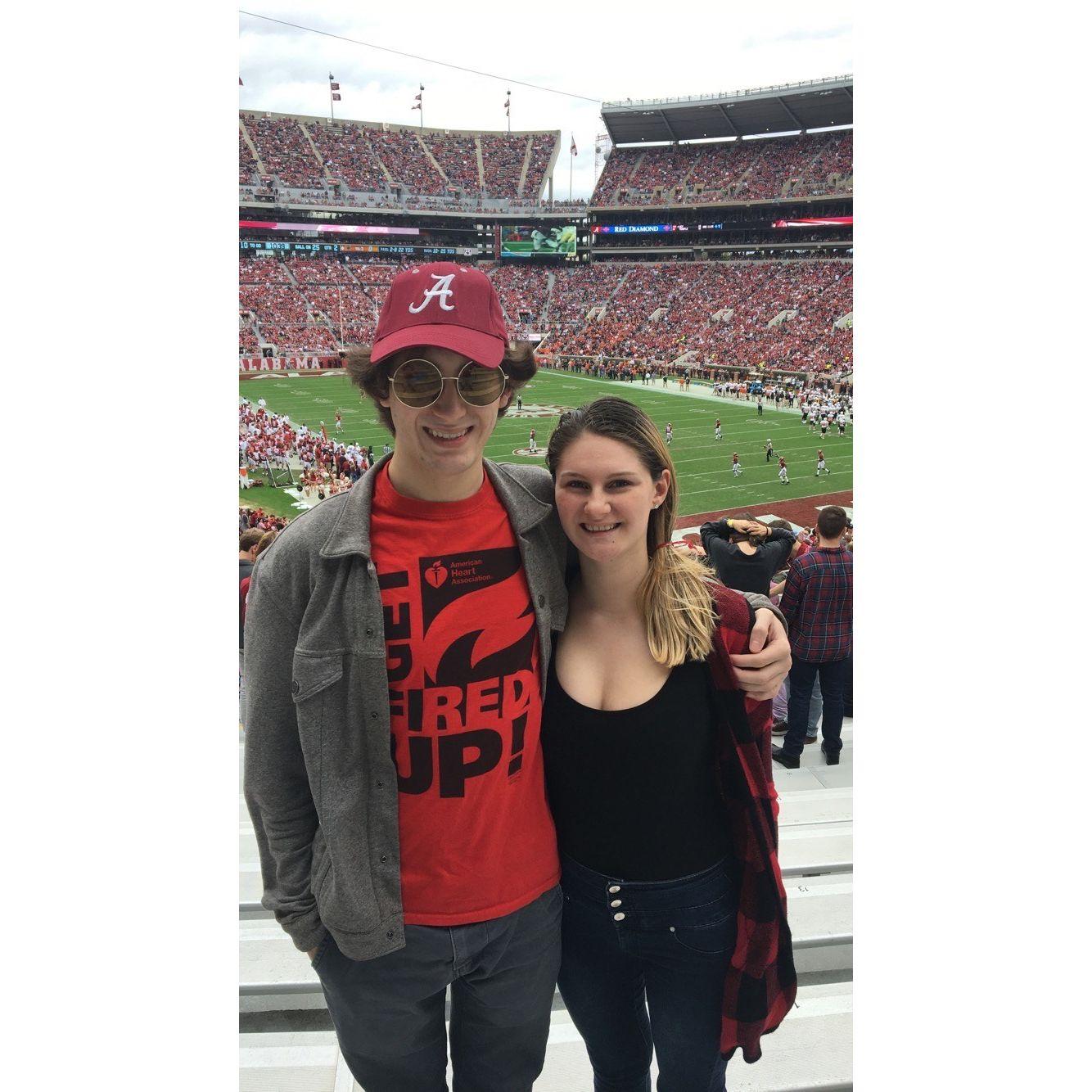 Home game at Bryant Denny Stadium at The University of Alabama