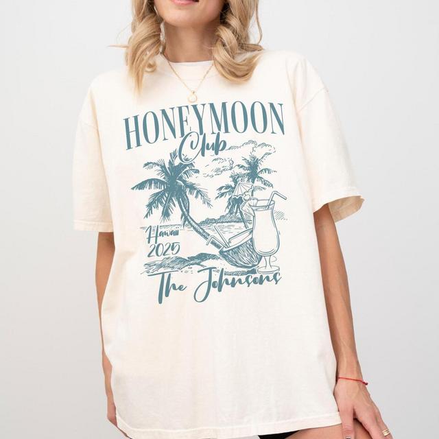 Personalized Beach Honeymoon Shirts, Custom Just Married Shirts, Honeymoonin', Couples Matching Vacation, Luxury Honeymooning, Hubby Wifey