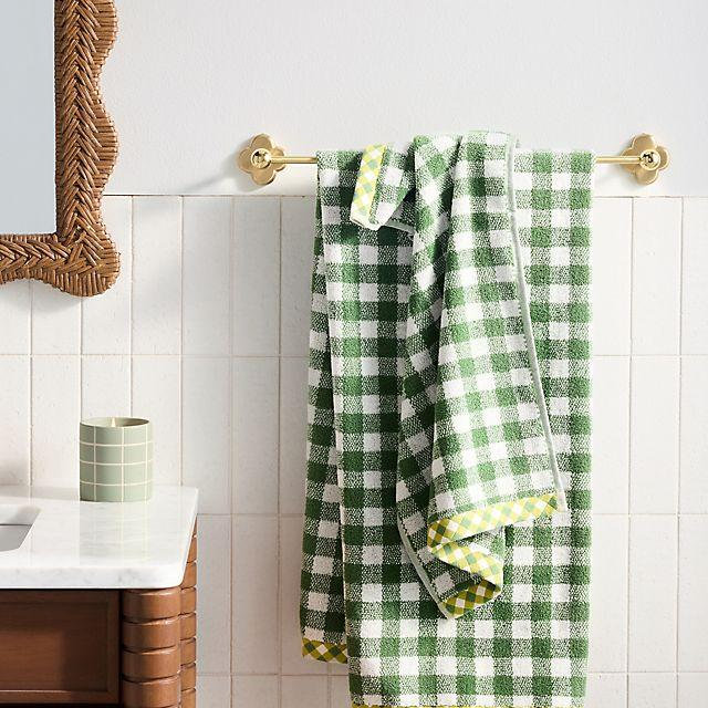 Gingham Cotton Woven Towel Collection