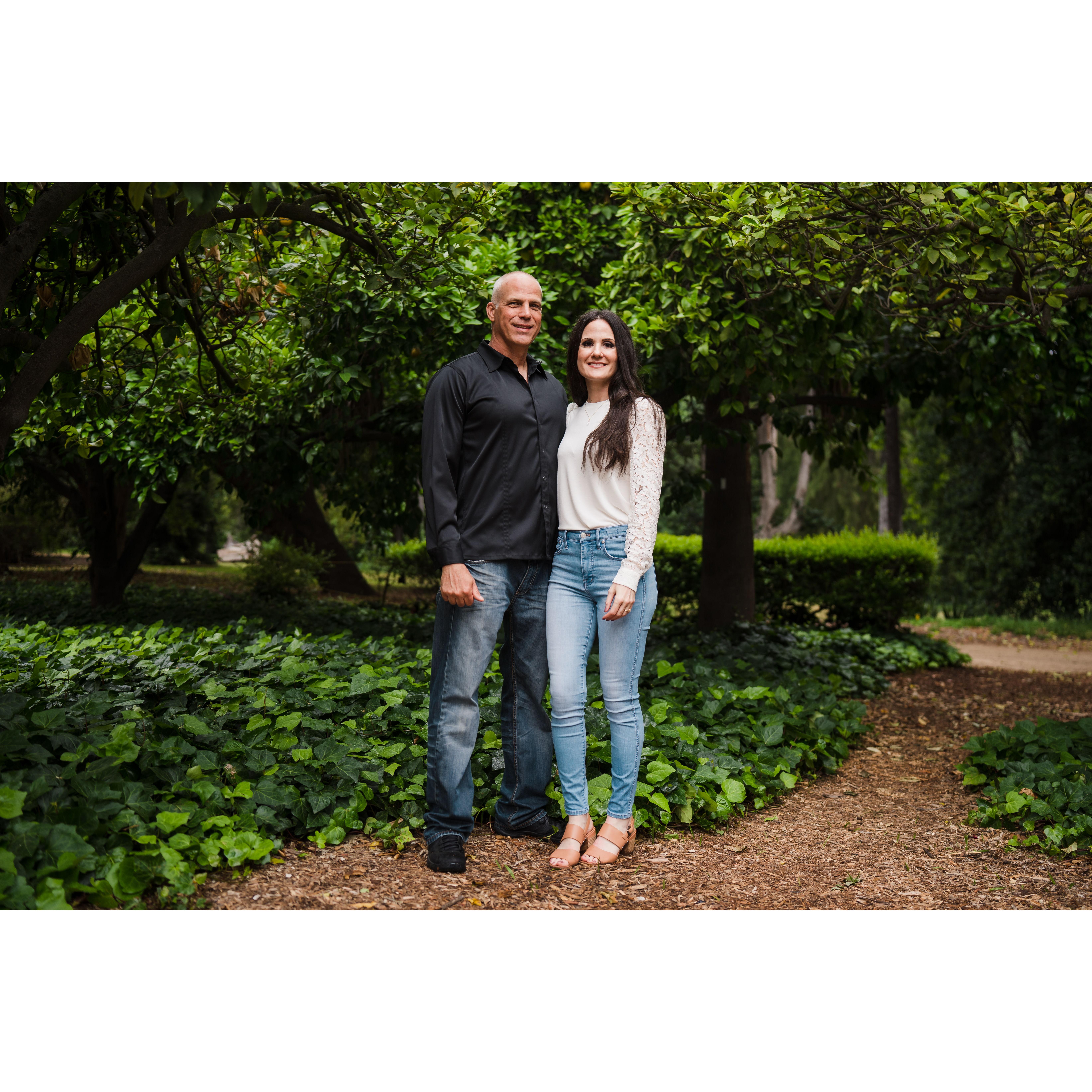 June 2023 engagement photo shoot at LA Arboretum & Botanical Garden