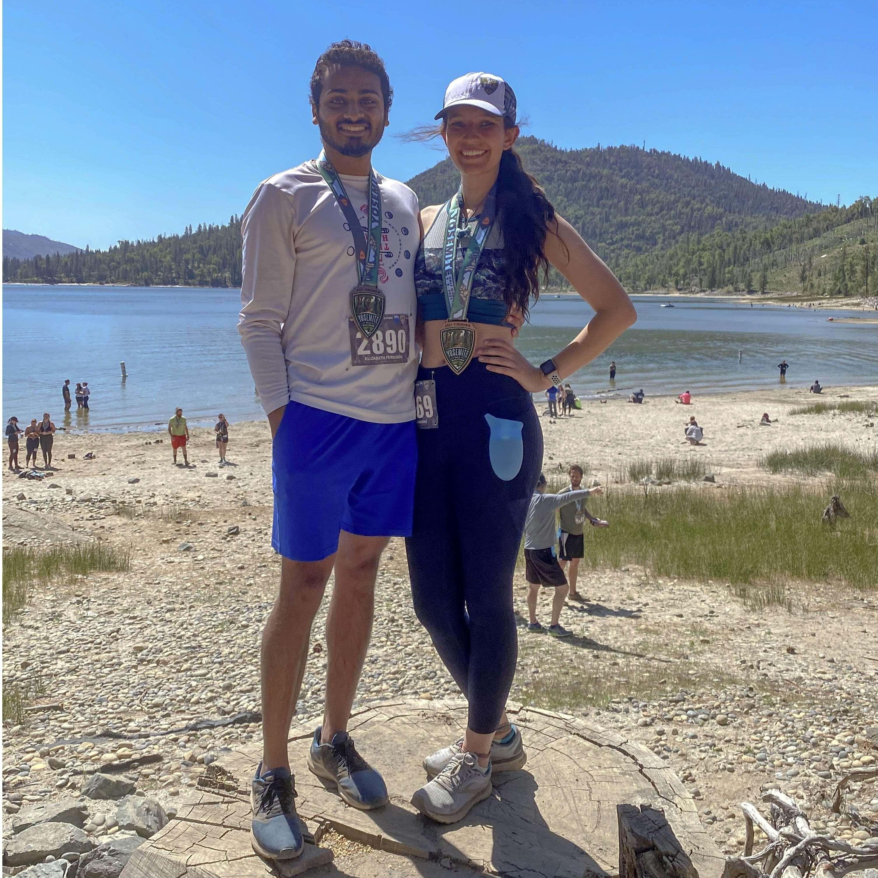 Taken after our first (and G's only) half marathon!