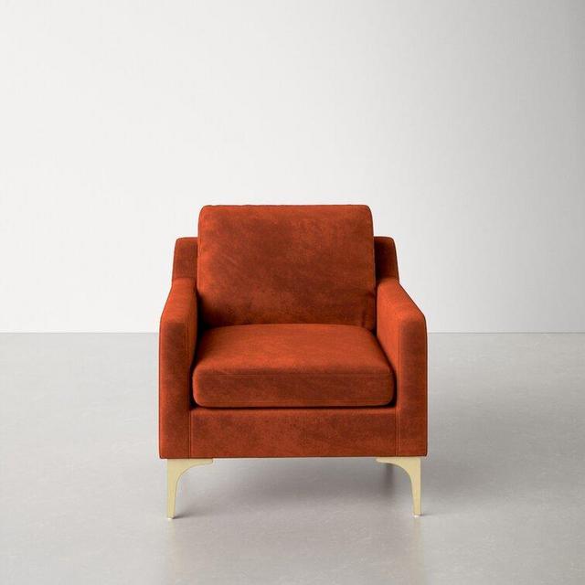 Charlie 30.7'' Wide Velvet Armchair