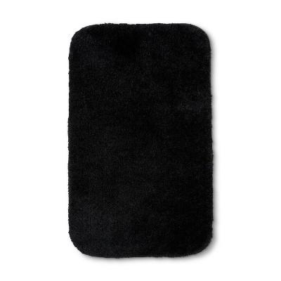 32"x20" Solid Bath Rug Black - Room Essentials™