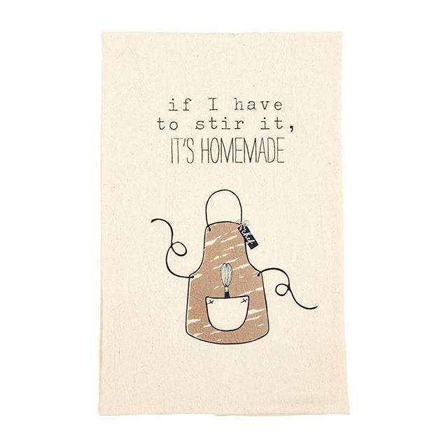 Mud Pie Funny Kitchen Dish Towels, Homemade, 26" x 16.5"