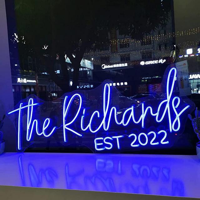 Custom LED Neon Signs, Handmade Personalised Large Neon Lights Sign for Bedroom Wedding Birthday Party Home Wall Décor Bar Salon Neon Light Sign (Optional 26" to 55")