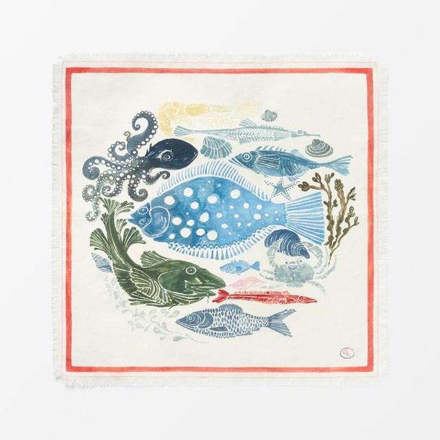 Charlotte Lynggaard "Nordic Fish" Linen Napkin
